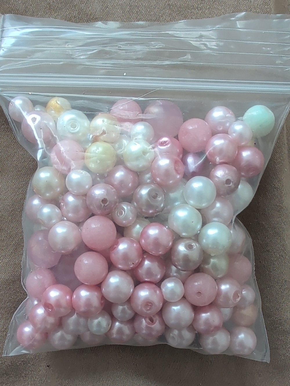 Pink Pearl Beads Mix for Crafts